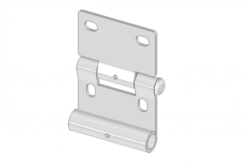 Side flat hinge for panel EPCO 42206035DBL-9016