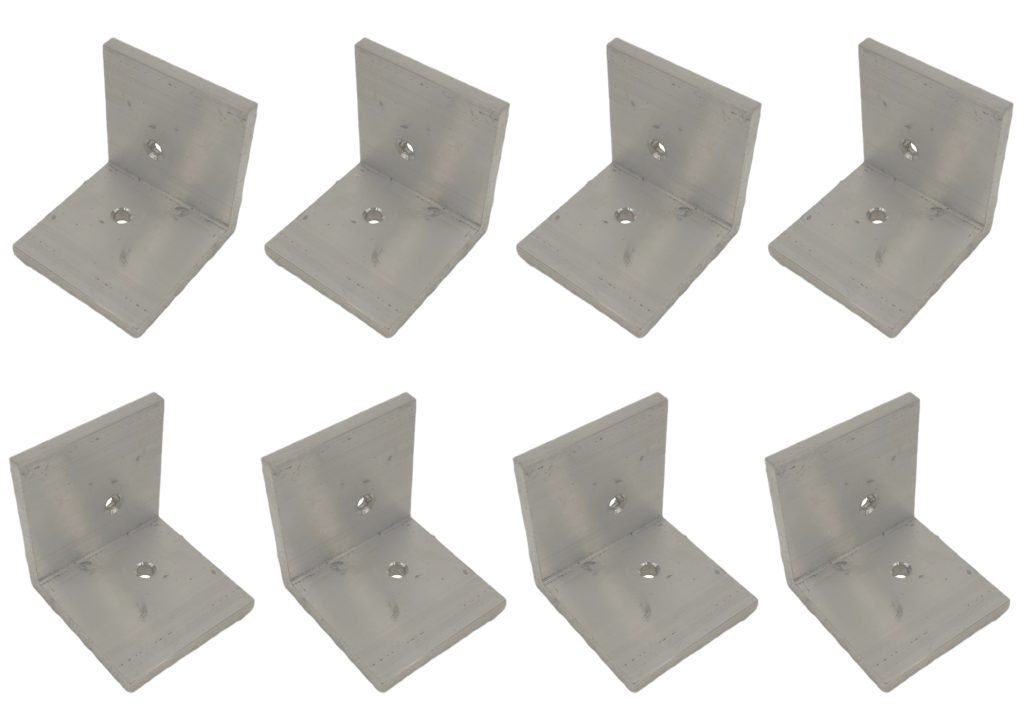 Set di angolari in alluminio per porta pedonale 213538-Set